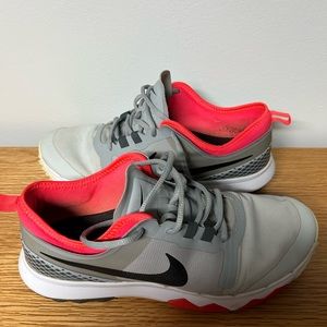 Nike soft spike golf shoes.